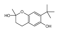 7-tert-butyl-2-methyl-3,4-dihydrochromene-2,6-diol结构式