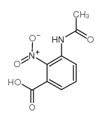 3-acetamido-2-nitro-benzoic acid structure