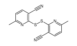 2-[(3-cyano-6-methylpyridin-2-yl)disulfanyl]-6-methylpyridine-3-carbonitrile结构式
