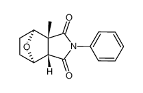 (3aR,4S,7R,7aS)-3a,4,5,6,7,7a-Hexahydro-3a-methyl-2-phenyl-4,7-epoxy-1H-isoindole-1,3(2H)-dione结构式