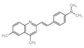 Benzenamine,4-[2-(4,6-dimethyl-2-quinolinyl)ethenyl]-N,N-dimethyl- picture