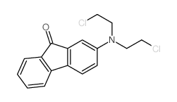 2-[bis(2-chloroethyl)amino]fluoren-9-one Structure