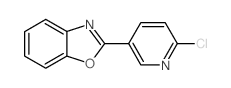 2-(6-氯-3-吡啶)-1,3-苯并噁唑结构式