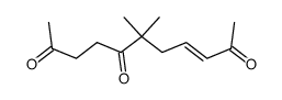 6,6-dimethyl-undec-8t-ene-2,5,10-trione结构式