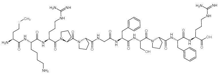 MET-LYS-ARG-PRO-PRO-GLY-PHE-SER-PRO-PHE-ARG: MKRPPGFSPFR结构式