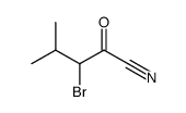 2-bromo-1-cyano-3-methylbutan-1-one Structure