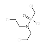 2-chloro-N-(chloro-(chloromethyl)phosphoryl)-N-(2-chloroethyl)ethanamine Structure