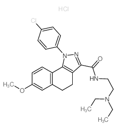 1-(4-Chlorophenyl)-N-(2-(diethylamino)ethyl)-7-methoxy-4,5-dihydro-1H-benzo[g]indazole-3-carboxamide picture