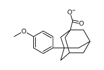3-(4-Methoxyphenyl)adamantane-1-carboxylic acid Structure