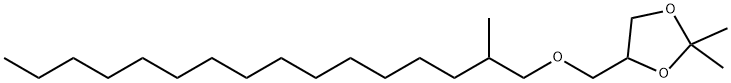 2,2-Dimethyl-4-[[(2-methylhexadecyl)oxy]methyl]-1,3-dioxolane structure