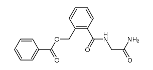 2-((2-amino-2-oxoethyl)carbamoyl)benzyl benzoate Structure