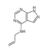 allyl-(1(2)H-pyrazolo[3,4-d]pyrimidin-4-yl)-amine结构式