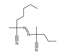 2-(2-cyanopentan-2-yldiazenyl)-2-methylheptanenitrile Structure