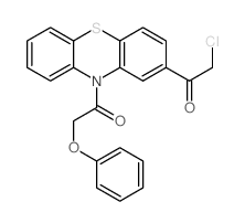 1-[2-(2-chloroacetyl)phenothiazin-10-yl]-2-phenoxy-ethanone Structure