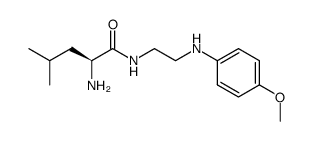 (S)-2-amino-N-(2-((4-methoxyphenyl)amino)ethyl)-4-methylpentanamide结构式