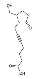 7-[2-(hydroxymethyl)-5-oxopyrrolidin-1-yl]hept-5-ynoic acid结构式