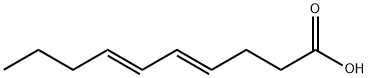 (4E,6E)-4,6-Decadienoic acid structure