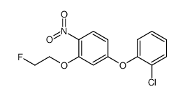 4-(2-chlorophenoxy)-2-(2-fluoroethoxy)-1-nitrobenzene Structure
