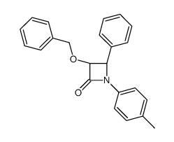 (3S,4R)-1-(4-methylphenyl)-4-phenyl-3-phenylmethoxyazetidin-2-one结构式