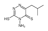 4-amino-6-(2-methylpropyl)-2H-1,2,4-triazine-3,5-dithione结构式
