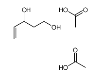 acetic acid,pent-4-ene-1,3-diol结构式