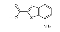 Benzo[b]thiophene-2-carboxylic acid, 7-amino-, methyl ester (9CI) Structure