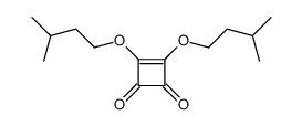 3,4-bis(3-methylbutoxy)cyclobut-3-ene-1,2-dione结构式