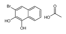acetic acid,3-bromonaphthalene-1,2-diol Structure