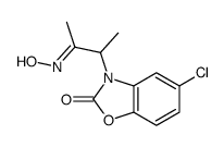 5-chloro-3-(3-hydroxyiminobutan-2-yl)-1,3-benzoxazol-2-one结构式