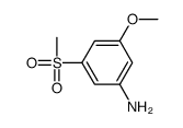 3-Methoxy-5-(methylsulfonyl)aniline Structure