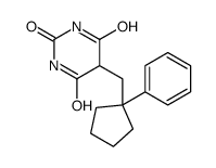 5-[(1-phenylcyclopentyl)methyl]-1,3-diazinane-2,4,6-trione Structure