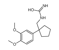 [1-(3,4-dimethoxyphenyl)cyclopentyl]methylurea结构式