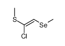 1-chloro-2-methylselanyl-1-methylsulfanylethene结构式