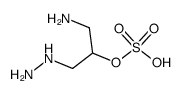 Sulfuric acid mono-(1-aminomethyl-2-hydrazino-ethyl) ester结构式