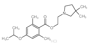 Benzoic acid,2,6-dimethyl-4-(1-methylethoxy)-, 2-(3,3-dimethyl-1-pyrrolidinyl)ethyl ester,hydrochloride (1:1) Structure