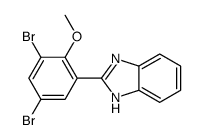 2-(3,5-dibromo-2-methoxyphenyl)-1H-benzimidazole Structure
