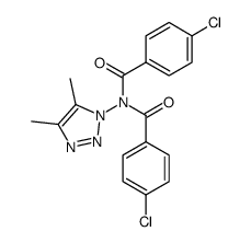 4,4'-dichloro-N-(4,5-dimethyl-[1,2,3]triazol-1-yl)-dibenzamide Structure