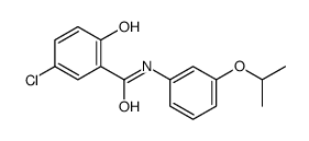 5-chloro-2-hydroxy-N-(3-propan-2-yloxyphenyl)benzamide Structure