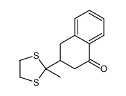 3-(2-methyl-1,3-dithiolan-2-yl)-3,4-dihydro-2H-naphthalen-1-one结构式