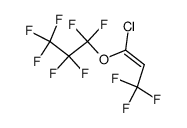 (E)-1-chloro-3,3,3-trifluoro-1-(perfluoropropoxy)prop-1-ene结构式