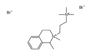 3-(1,2-dimethyl-3,4-dihydro-1H-isoquinolin-2-ium-2-yl)propyl-trimethylazanium,dibromide结构式