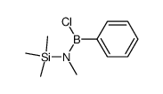 N-trimethylsilyl(methyl)amino-(phenyl)chloroborane Structure
