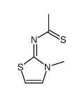 N-(3-methyl-1,3-thiazol-2-ylidene)ethanethioamide Structure