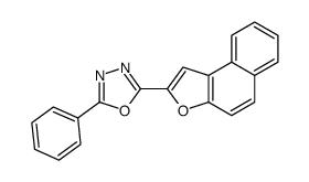 2-benzo[e][1]benzofuran-2-yl-5-phenyl-1,3,4-oxadiazole Structure