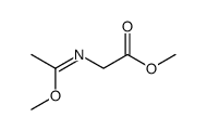 methyl α-[(methoxyethylidene)amino]acetate Structure