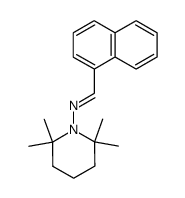 [1-Naphthalen-1-yl-meth-(E)-ylidene]-(2,2,6,6-tetramethyl-piperidin-1-yl)-amine Structure