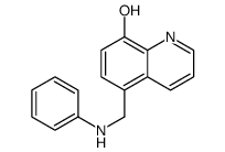 5-(Anilinomethyl)-8-quinolinol Structure