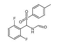N-[(2,6-difluoro-phenyl)-(toluene-4-sulfonyl)-methyl]-formamide结构式