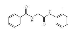 N-(2-oxo-2-(o-tolylamino)ethyl)benzamide结构式