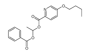 1-benzoyloxyethyl 5-butoxypyridine-2-carboxylate结构式